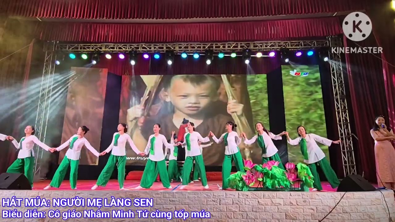 HÁT MÚA | NGƯỜI MẸ LÀNG SEN | Cô giáo Nhâm Minh Tứ cùng tốp múa GD Cụm 6 huyện Đông Hưng