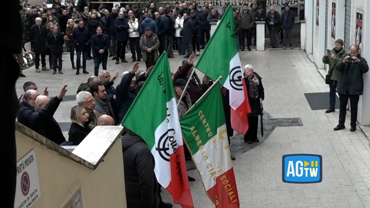 Acca Larenzia, prima la cerimonia istituzionale con Rocca, poi saluti romani davanti all'ex sede Msi