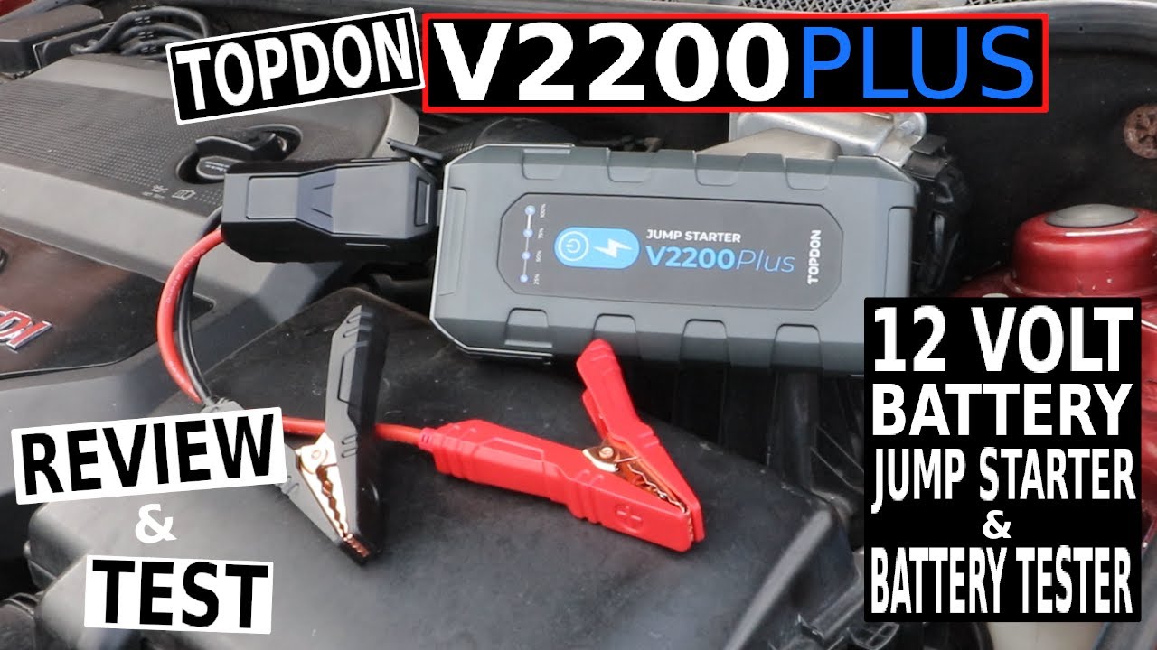 TOPDON V2200+ JUMP STARTER & BATTERY TESTER Review & Test
