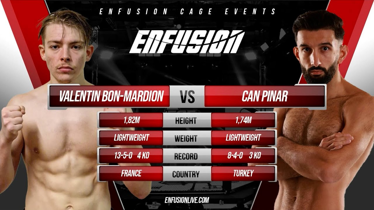 Valentin Bon-Mardion (FRA) vs Can Pinar (TUR) | Enfusion 147 FULL FIGHT