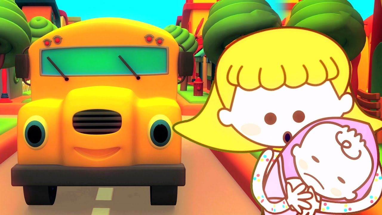 Rodas no ônibus | 3d rimas de berçário | The Wheels on the Bus Song | Rhymes for Childrens