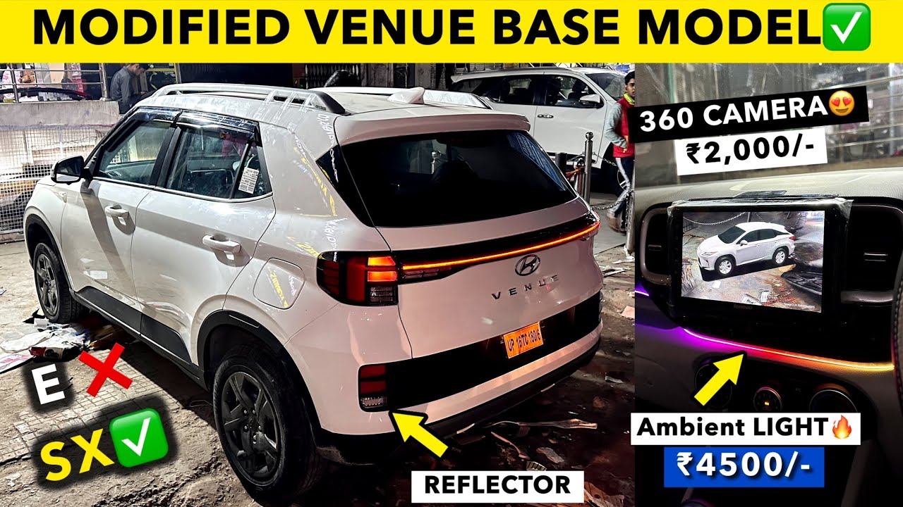 VENUE E BASE TO TOP MODEL SX✅VENUE 2025 MODIFIED✅ VENUE BASE TO TOP MODIFICATION WITH PRICE🔥