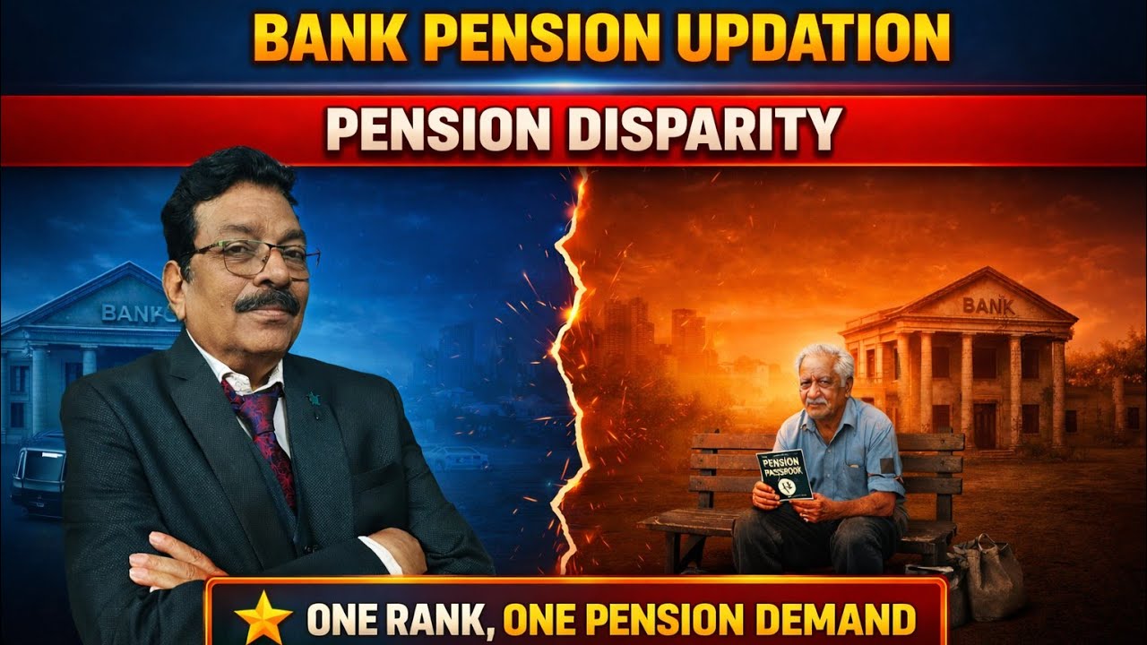 BANK PENSION UPDATION - PENSION DISPARITY,DEMAND FOR ONE RANK ONE PENSION!!