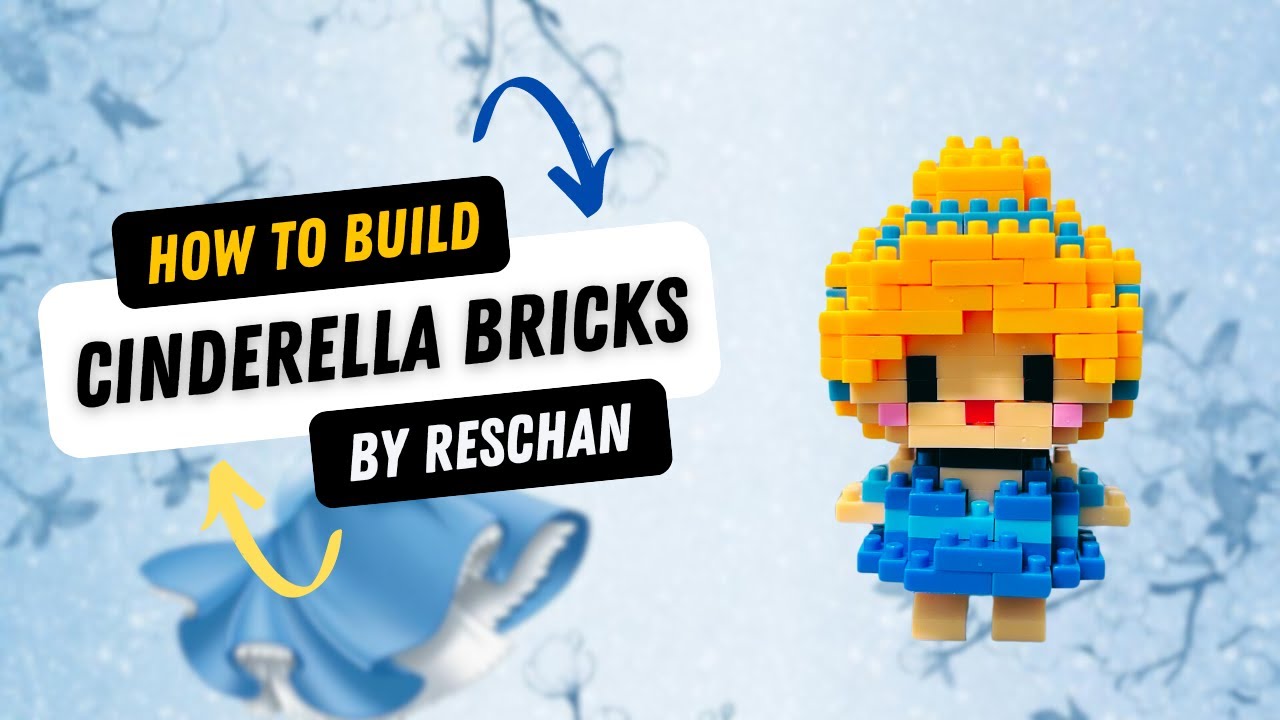How to Build Cinderella Mini Lego Bricks I Tutorial I #minilego #lego #bricks #diy #cartoon #disney
