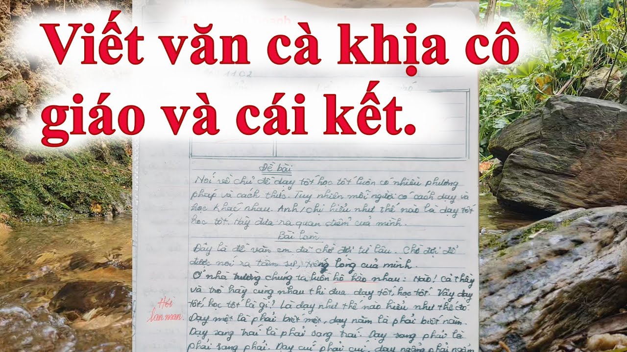 To gan thật! Bài văn cà khịa cô giáo và bị trừ điểm  #275