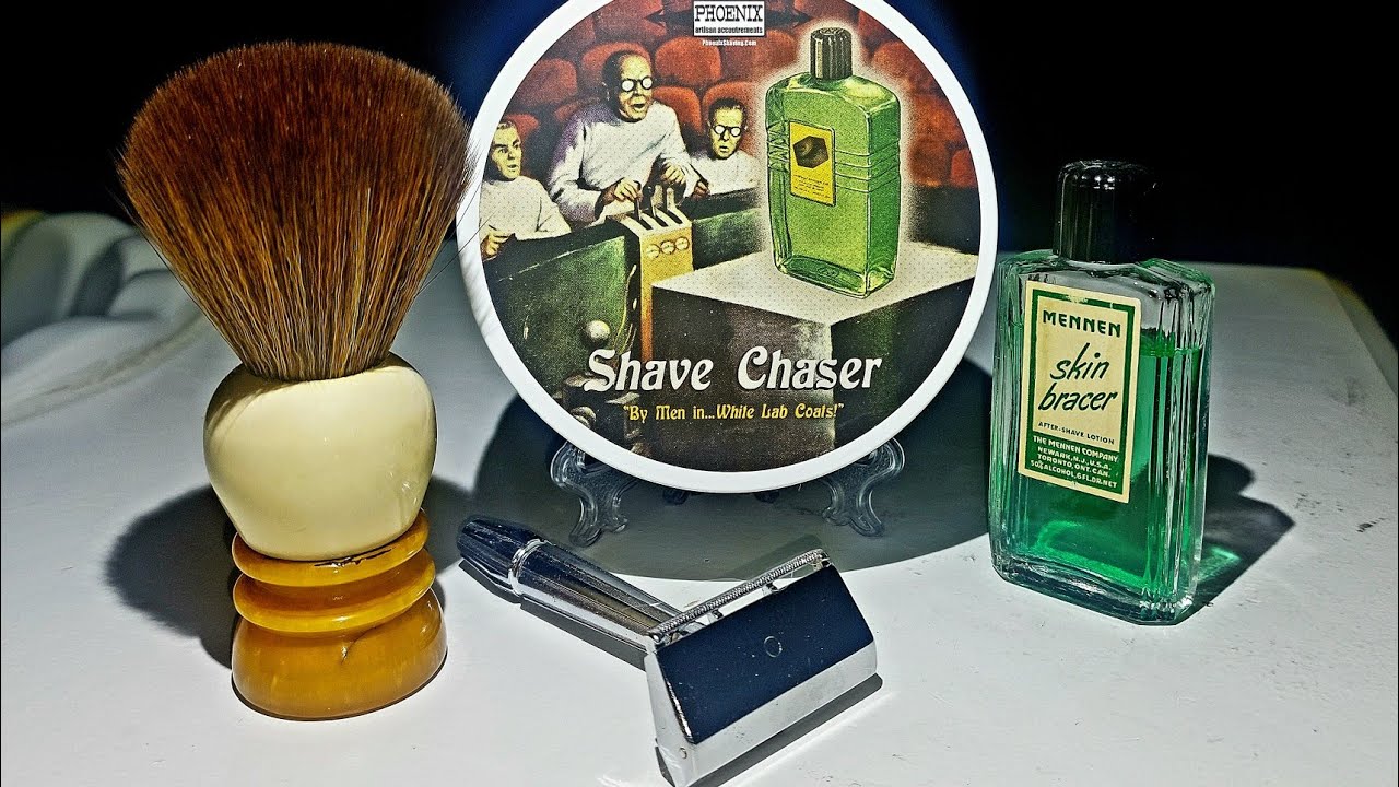 Бритва GEM Micromatic SE TTO Safety Razor/мыло для бритья PAA, 1940-е годы.