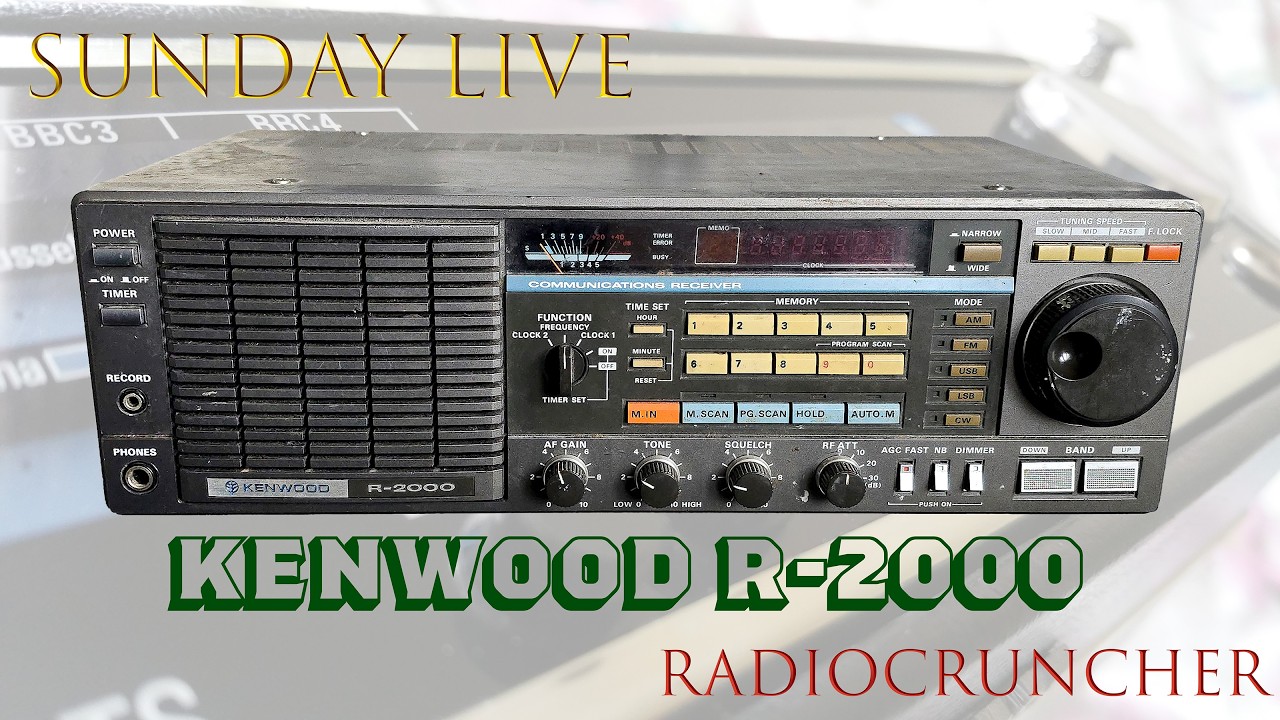 Sunday LIVE: Kenwood R-2000, Yupiteru MVT-7300, Roberts R606MB and Panasonic DR22. You choose!