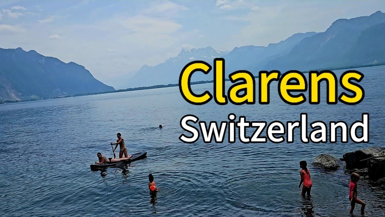 🇨🇭 4k CityTour Clarens near Montreux - Lac Léman Switzerland #clarens #lacleman #schweiz #suiza