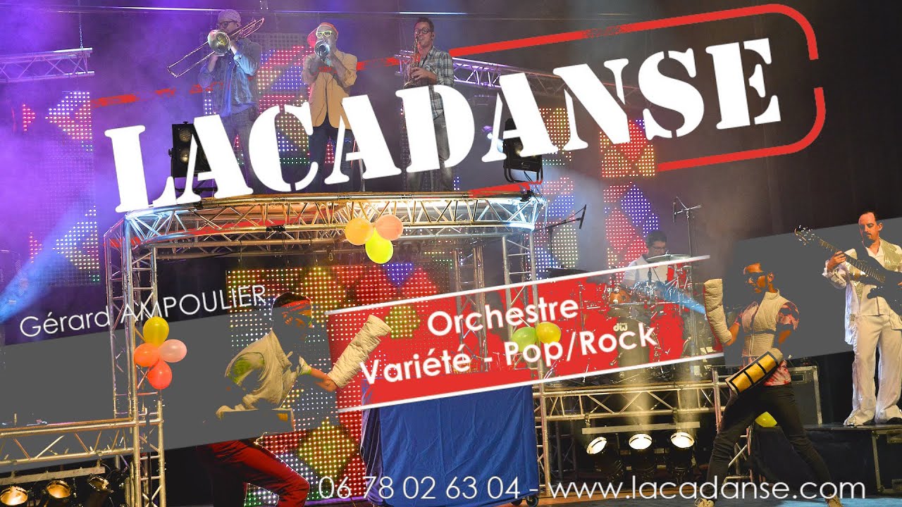 Spectacle 80 Orchestre variété festif attractif d'événementiel Lacadanse Zénith de Clermont Ferrand