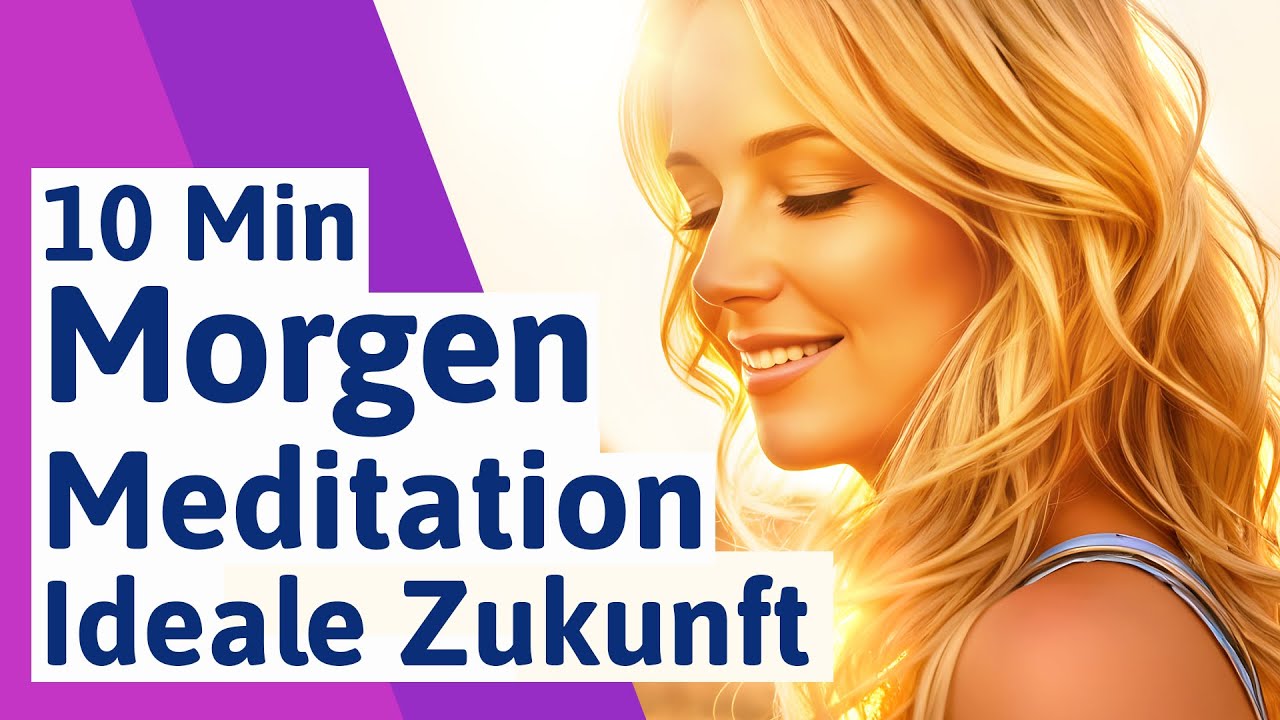 🟣 Ideale Zukunft anziehen Morgen Meditation 10 min -  Gesetz der Anziehung Morgenmeditation