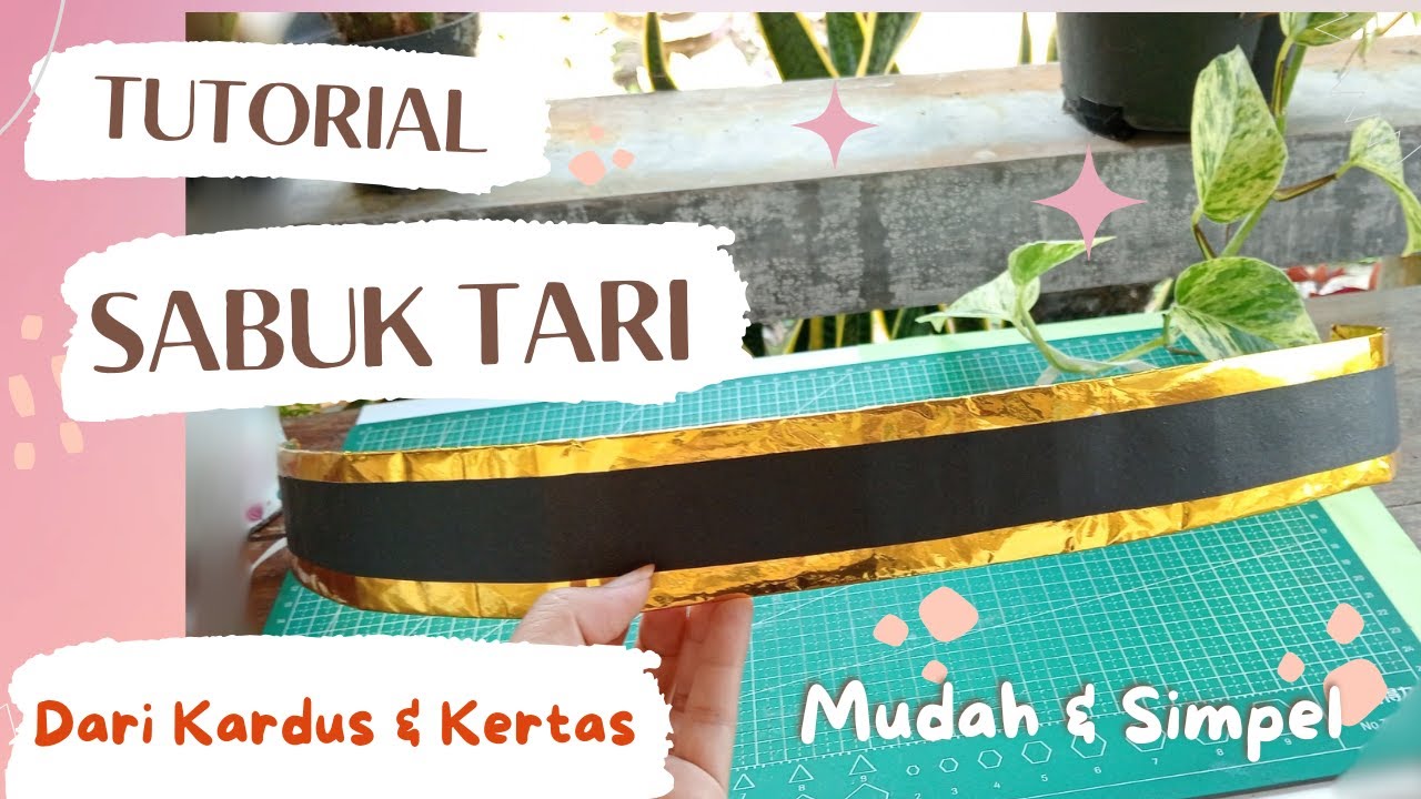 DIY- Membuat Sabuk Tari dari Kertas & Kardus Bekas / Membuat Properti Tari / Hiasan Tari & Karnaval