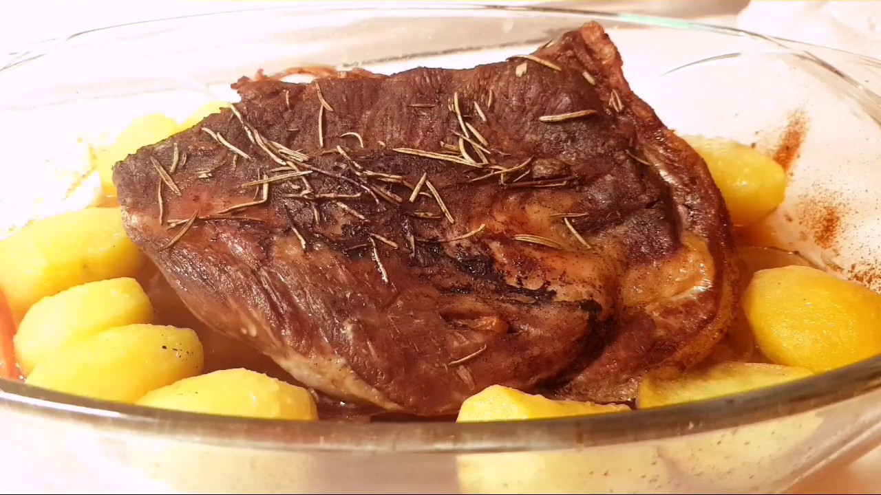 Lammschulter im Backofen, zart und superlecker! Lammkeule