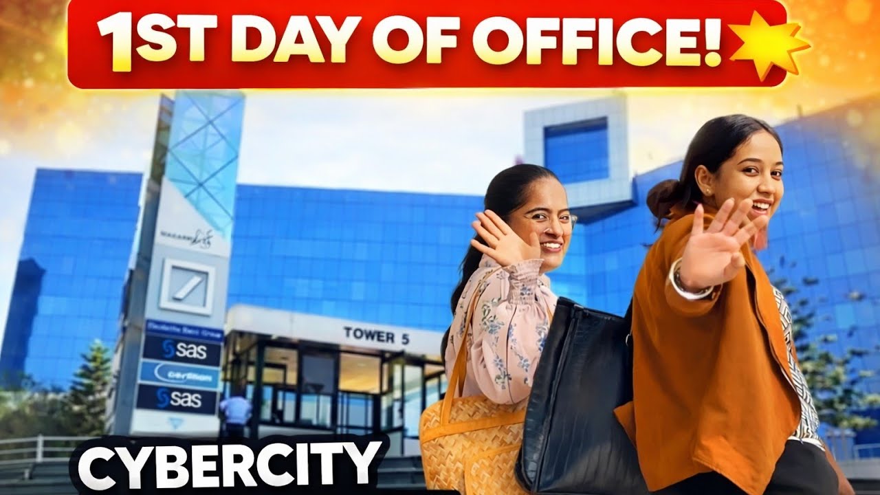Cyber City Magarpatta Pune 😍 | Full IT Park Tour Pune | First day of Office Vlog 2026