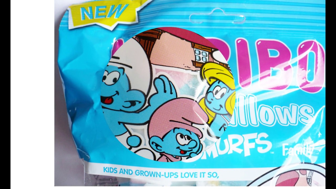 HARIBO CHAMALLOWS: THE SMURFS FAMILY: RASPBERRY MARSHMALLOWS