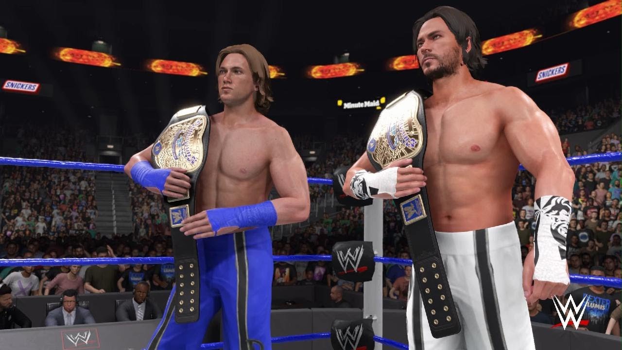 WWE 2K25 the Legend Killers vs London and Kendrick Tag Team Title Match Judgment Day 2005