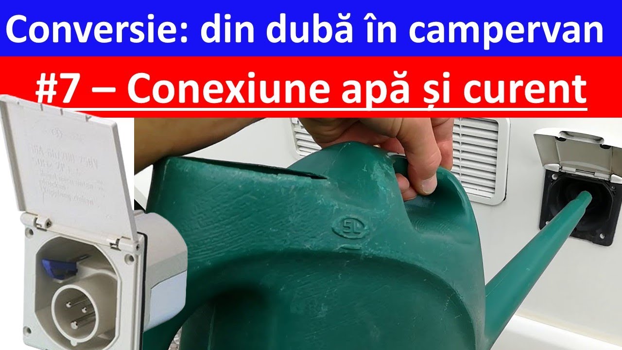 Cum se monteaza priza externa si busonul de alimentare cu apa la campervan