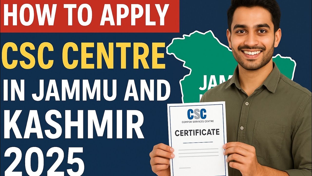 How To Apply CSC Centre In Jammu And Kashmir 2025