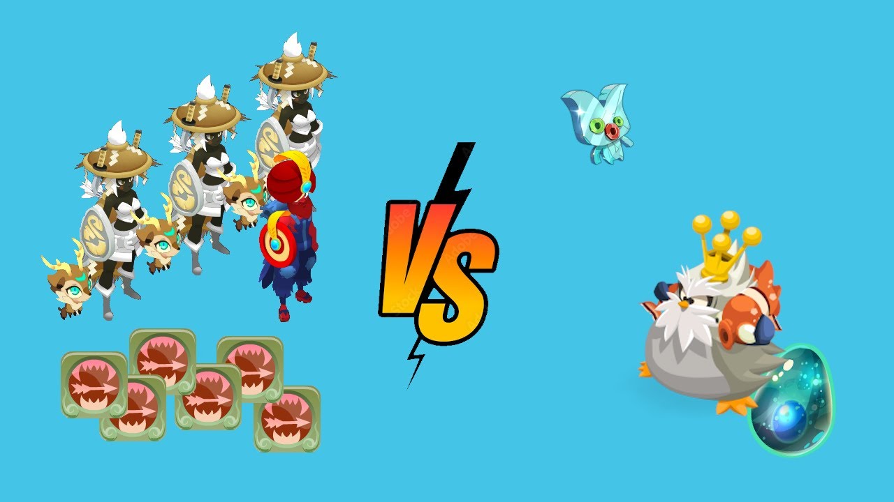 Dofus 3 - Mansot royal + idole turquoise en team crâ dévorante - Salar 1.