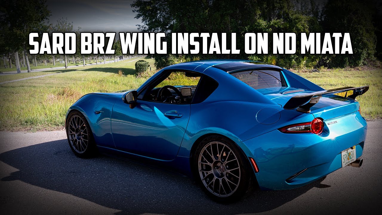 Installing a SARD BRZ Wing on my ND RF Miata