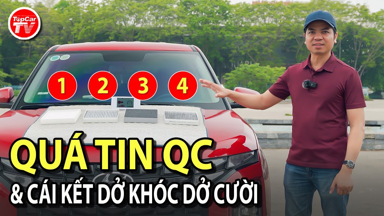 So s&aacute;nh 4 loại lọc gi&oacute; điều h&ograve;a - Kết quả dở kh&oacute;c dở cười khi qu&aacute; tin QC | TIPCAR TV