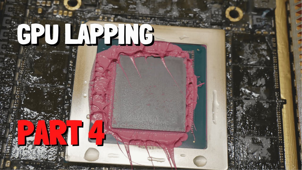GPU Lapping Update - Great Finish with Matador Sandpaper