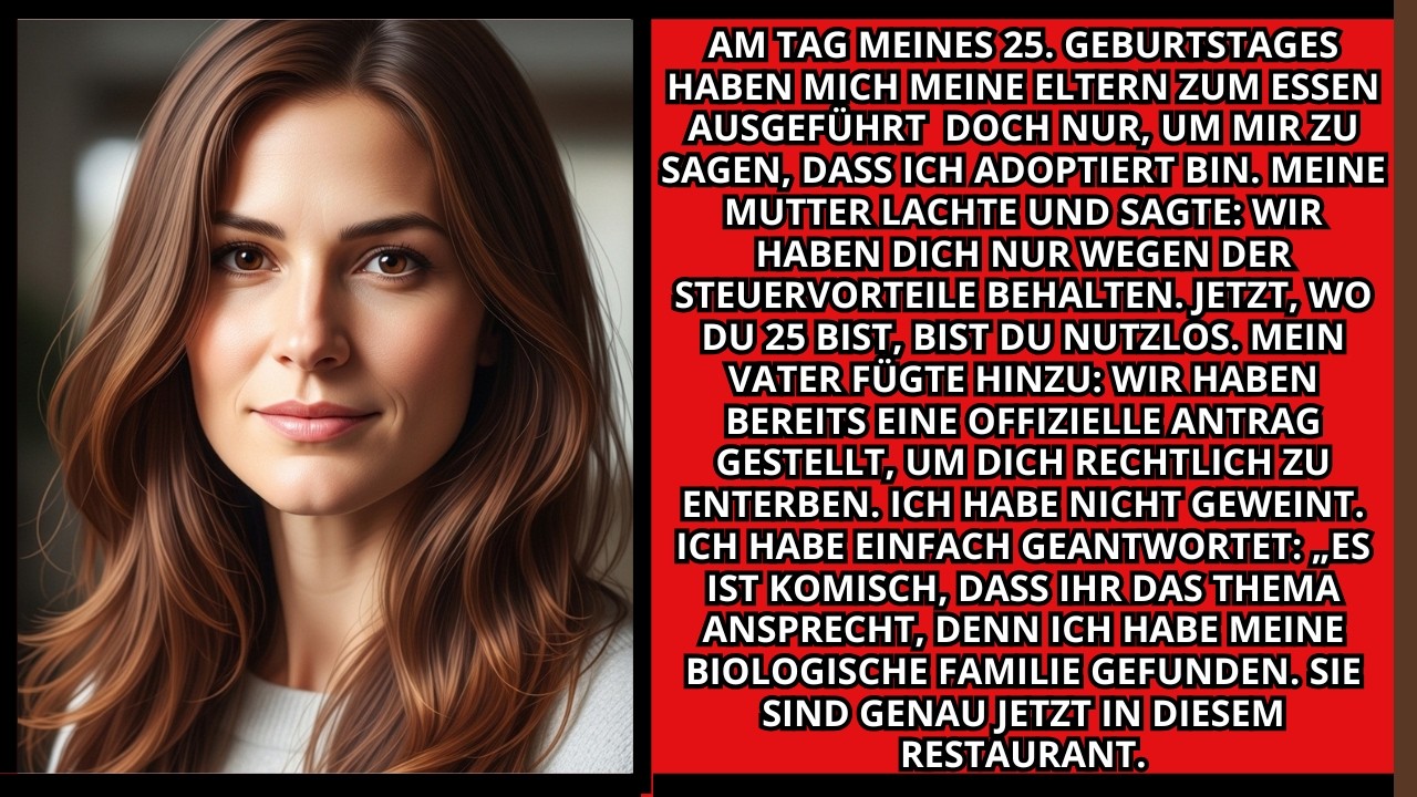 Meine Eltern sagten Wir hatten dich nur wegen der Steuervorteile an meinem 25. Geburtstag