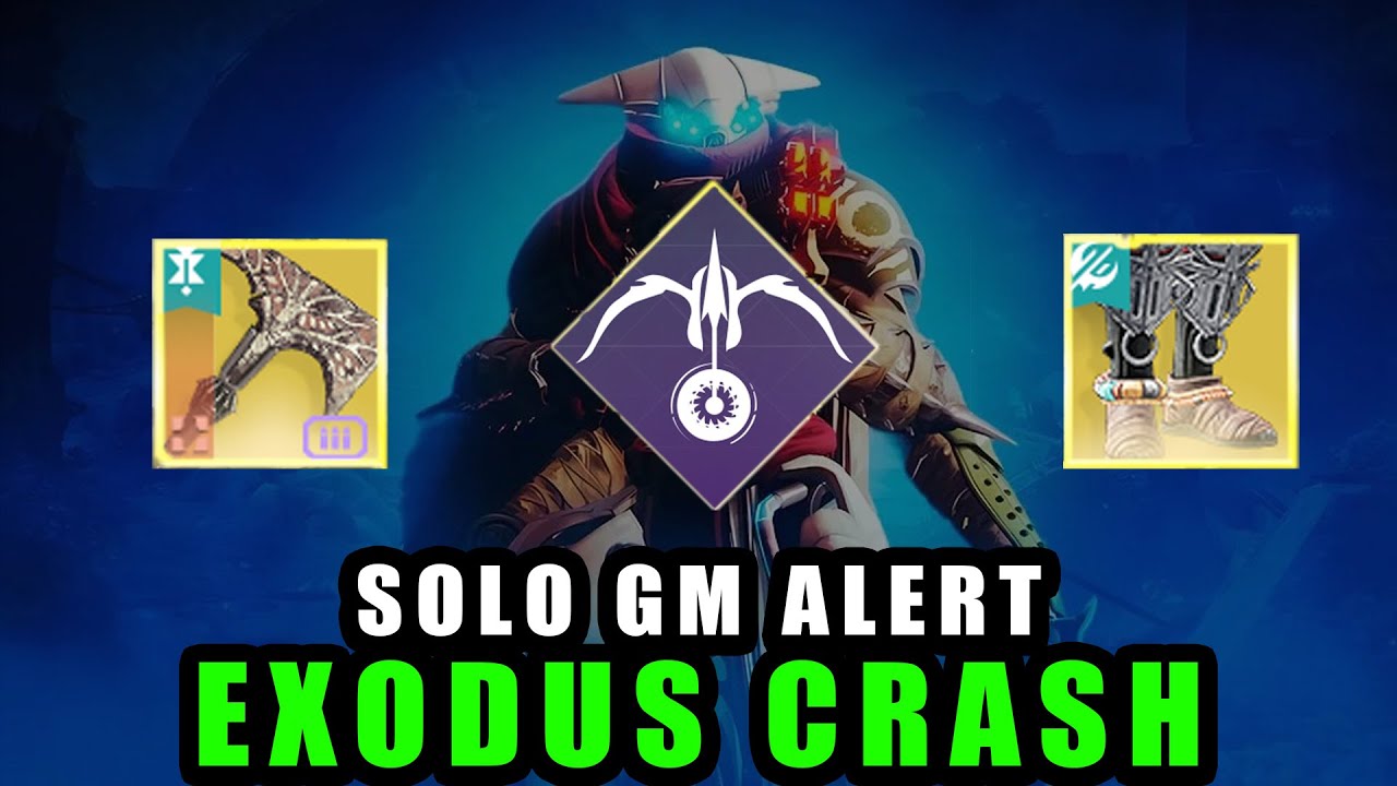Wolfbane Destroying-Solo Flawless Grandmaster Alert: Exodus Crash [Destiny 2 Renegades]