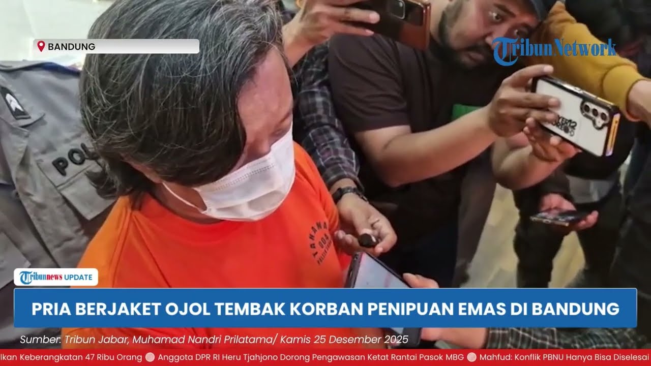 Pengakuan Pria Berjaket Ojol Jual Emas Palsu lalu Tembak Lansia Pakai Airsoft Gun di Bandung