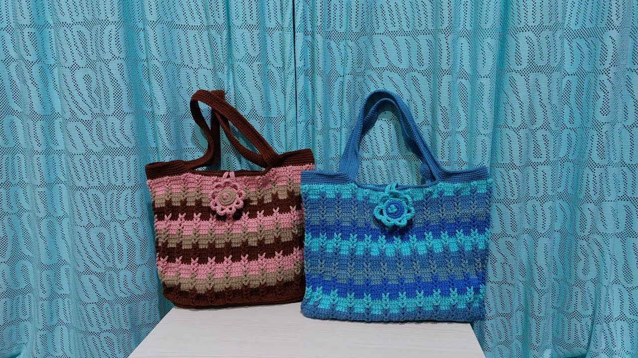 CROCHET BAG,WITH BRAID DESIGN
