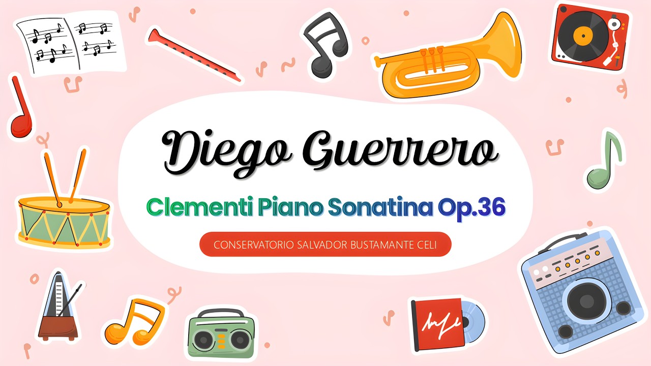 Piano Sonatina Op.36 No.1 Do Mayor 1ºMovimiento_Muzio Clementi | Piano : Diego Guerrero