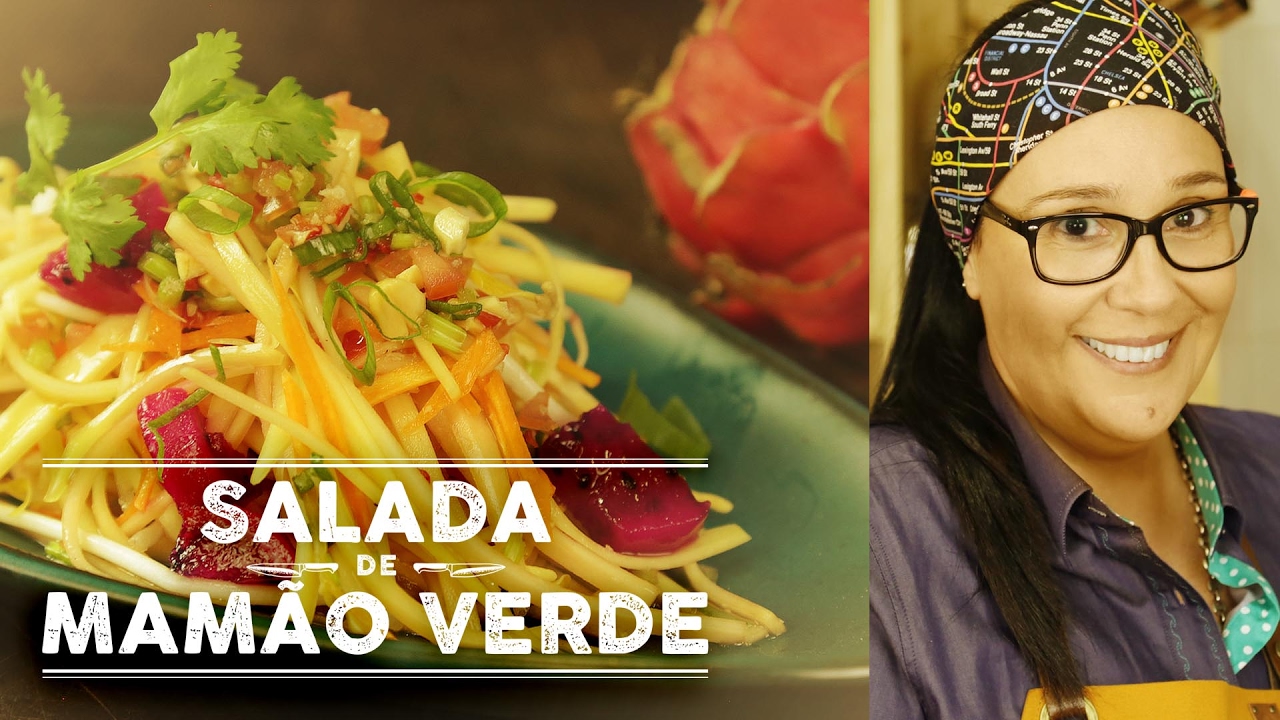 SALADA DE MAMÃO VERDE THAI POR PAULA LABAKI