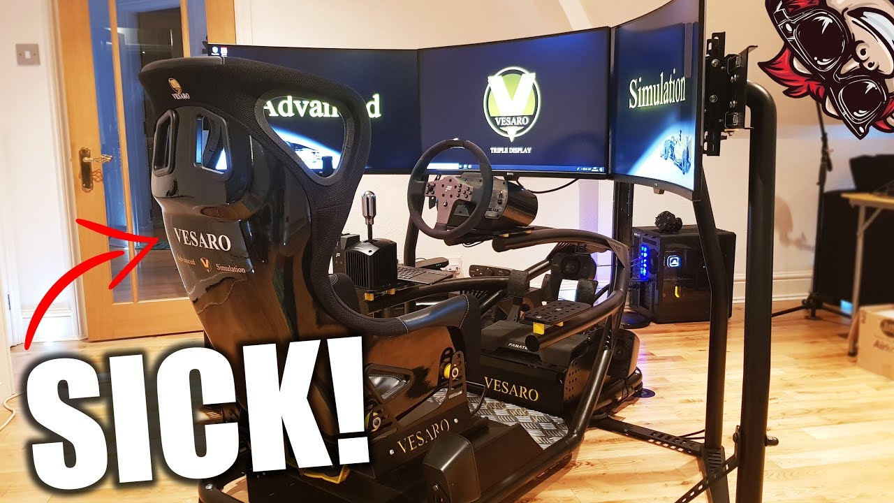 🐒 A RACING SIMULATOR WAS BORN! VESAROSIM + BENQ TRIPLE MONITORS SETUP