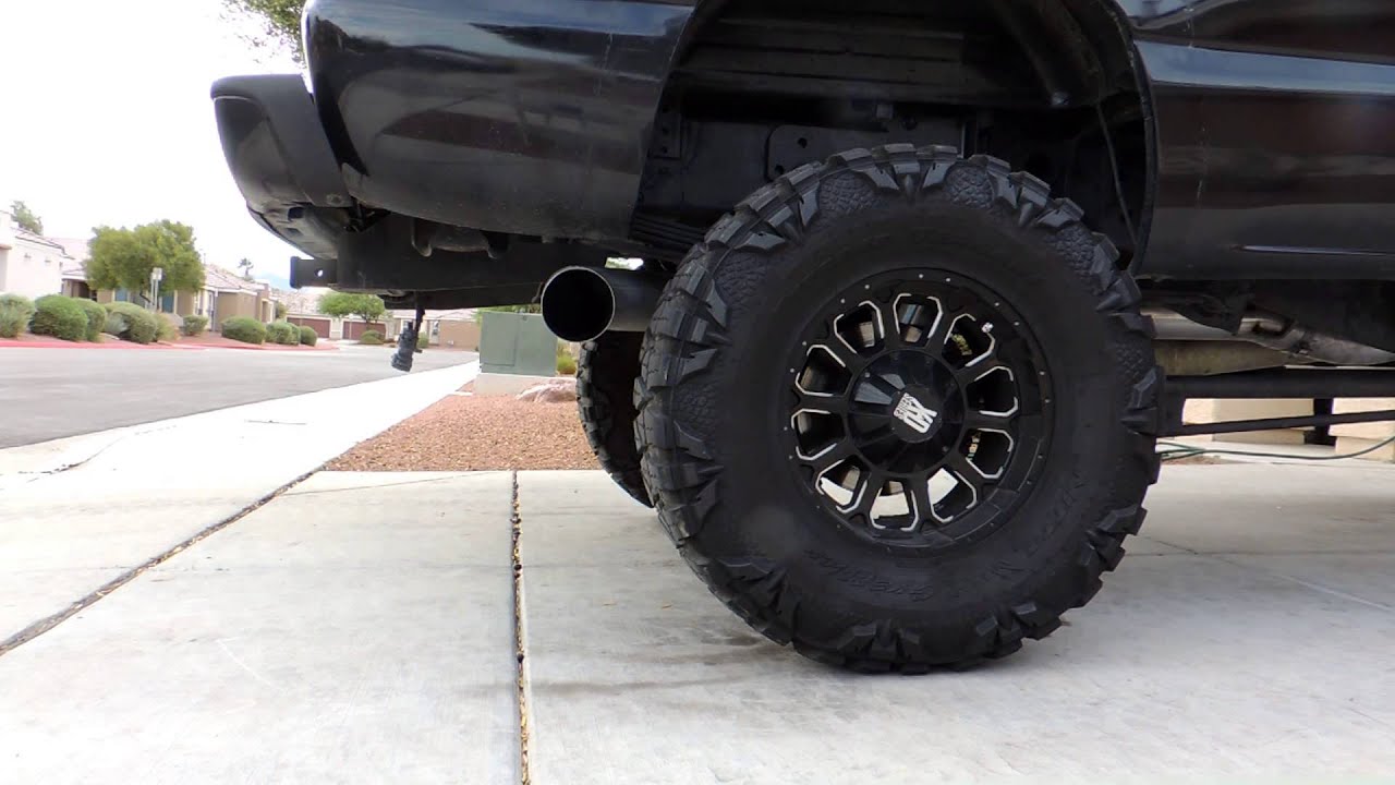 Magnaflow 5 inch turbo back exhaust on a 2005 6.6 Duramax