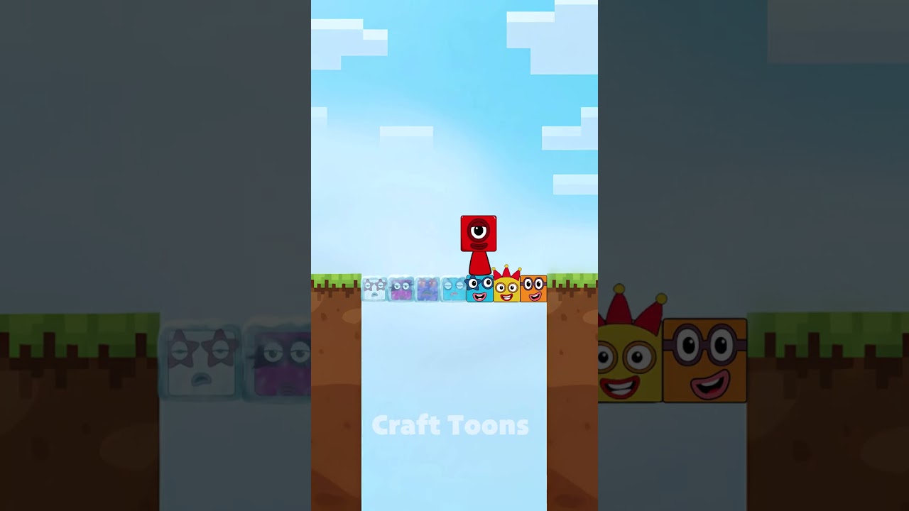 Sprunki OC Numberblocks - Bridge Crossing Challenge | Sprunki #shorts
