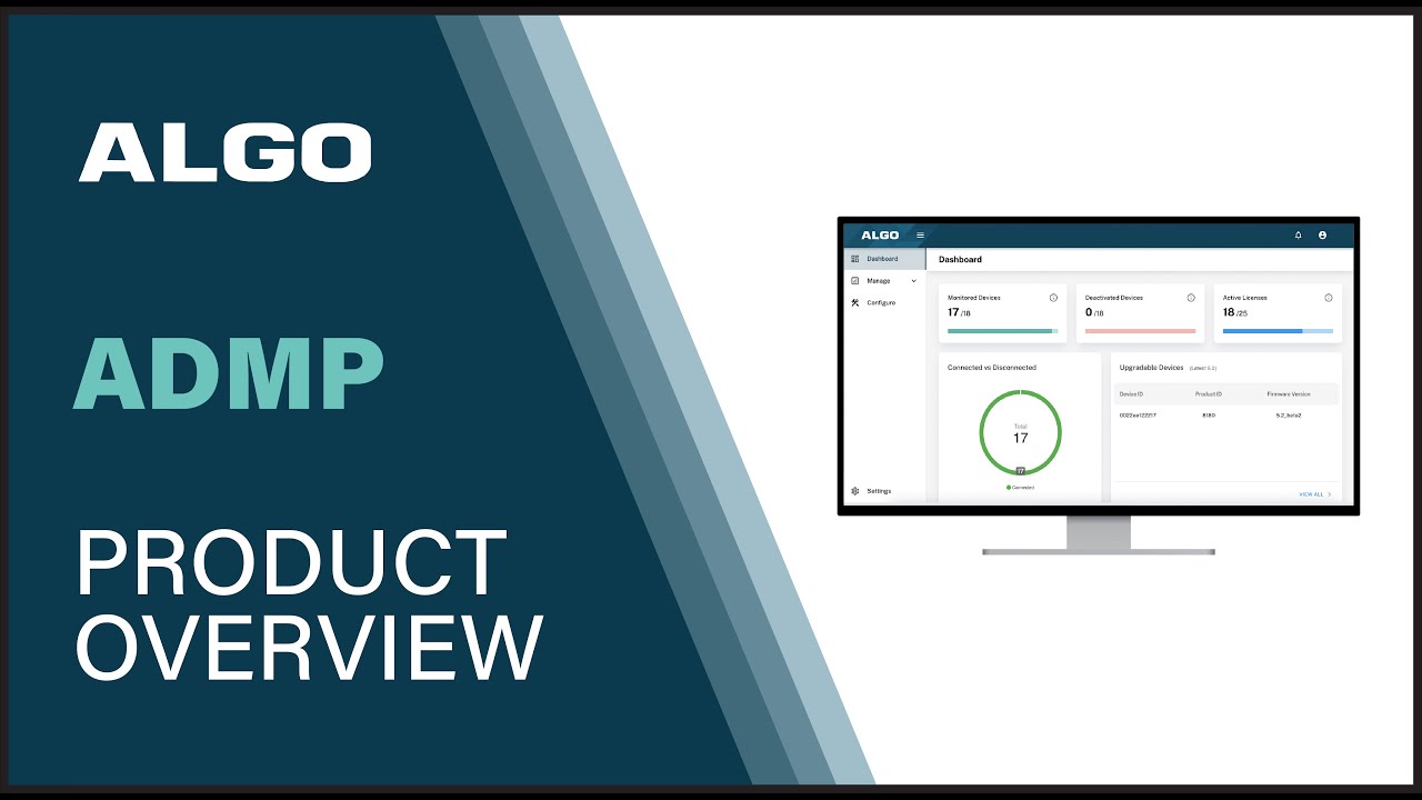Algo Device Management Platform (ADMP) Overview