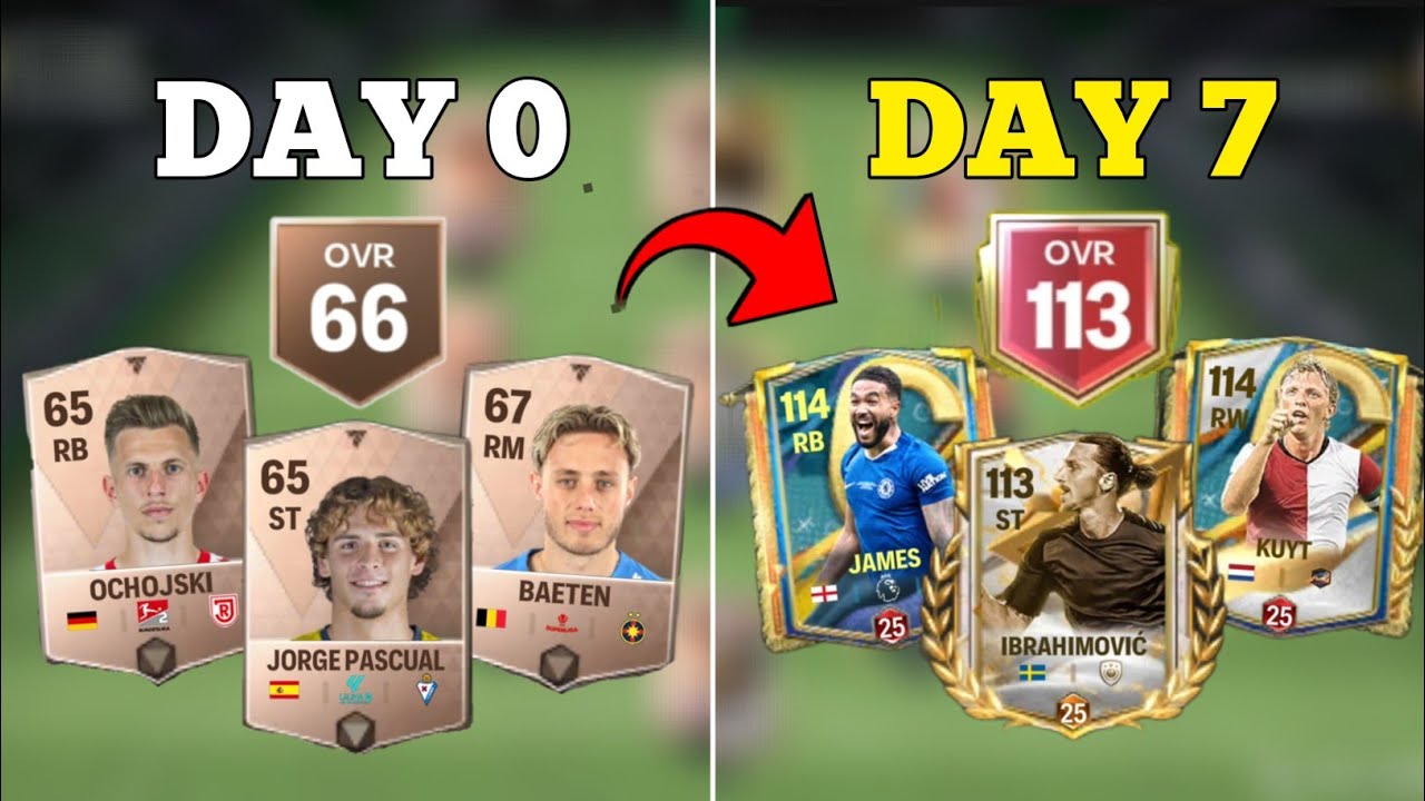 I Reached 113 OVR with 0$ Spend in 7 days on FC Mobile