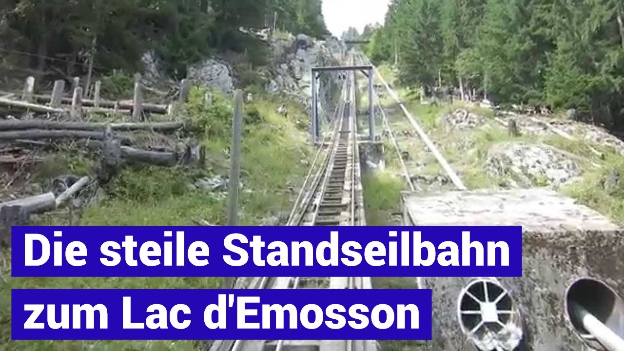 Standseilbahn 1925.01 Le Châtelard - Les Montuires Lac d'Emosson Bergfahrt