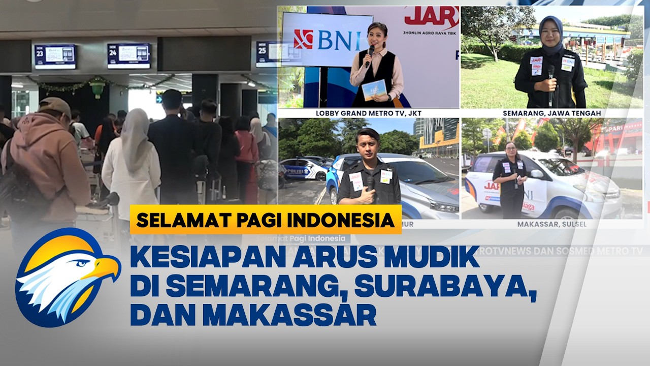 Mudik Lebaran 2026: Laporan Langsung Kesiapan Transportasi di 3 Kota Besar [Selamat Pagi Indonesia]