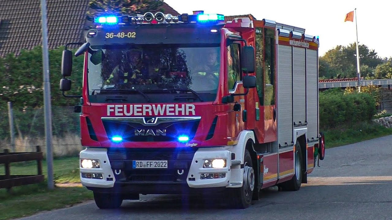 [Sirenenalarm - Feuer im Klassenraum!] Einsatzfahrten Feuerwehren Fockbek, Alt Duvenstedt & Rickert!