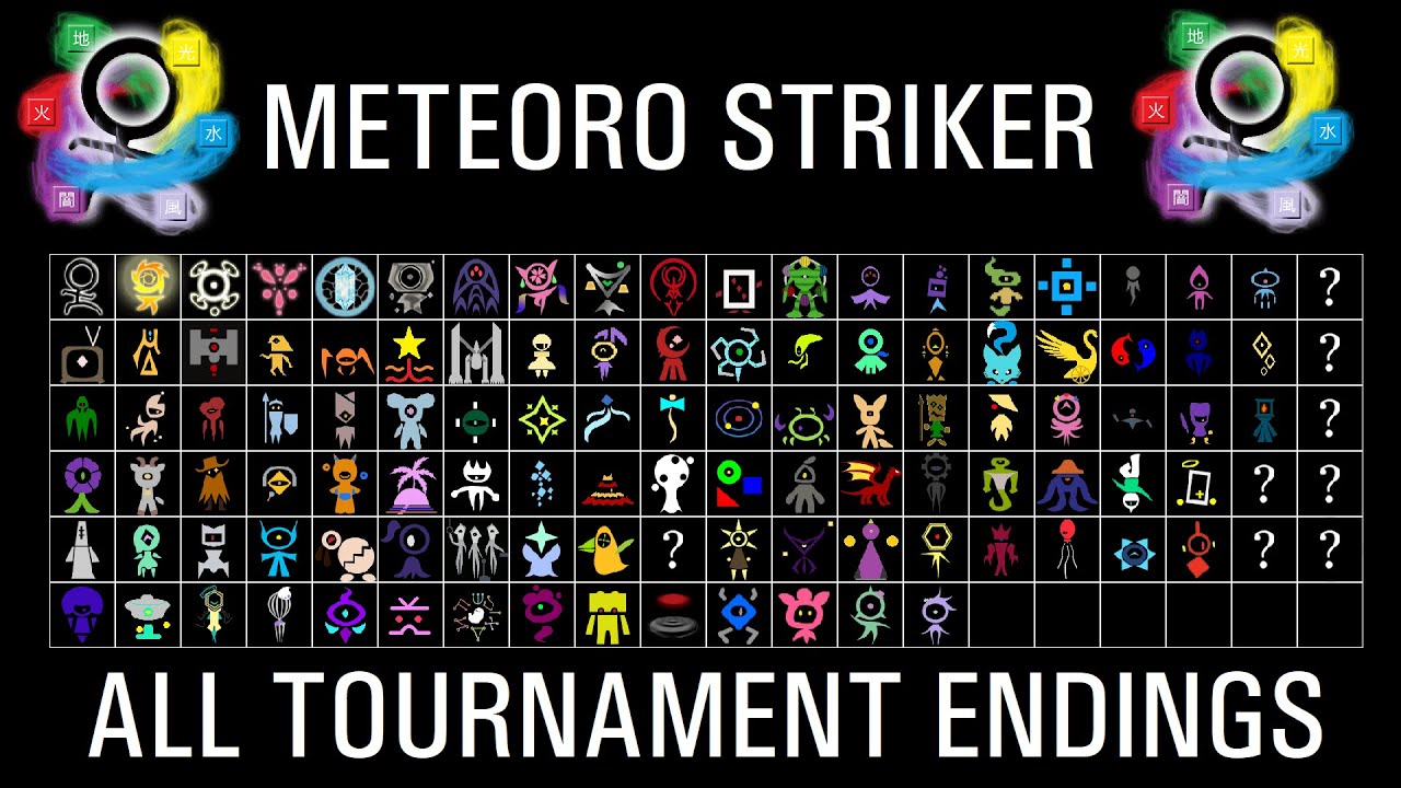 Meteoro Striker - All Tournament Endings (v40_2-1.81)