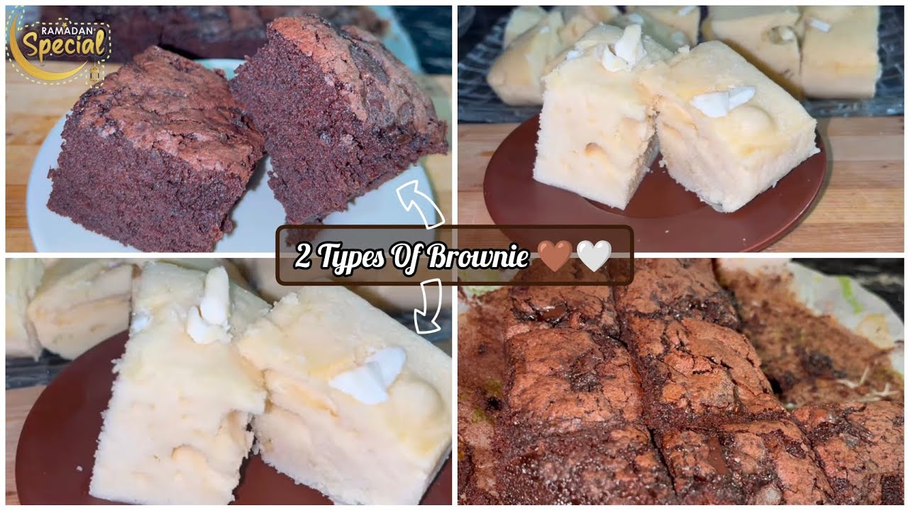 |Ramadan Special Episode-21|🌙•Two Types Of Brownie 🤎🤍• #ramadanspecial #brownie #recipe #ramzan