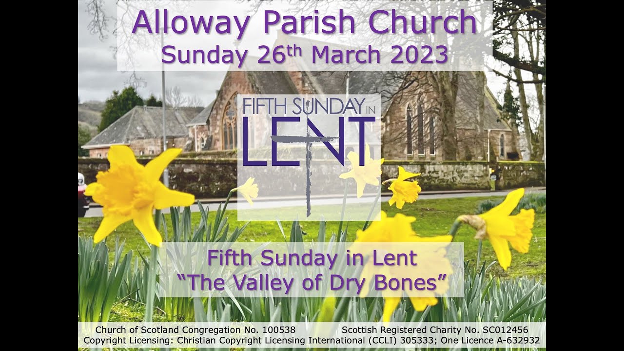 Alloway Parish Church Service - Sunday, 26th March 2023 (Live-stream)