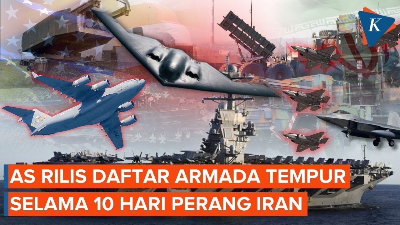 Daftar Armada Tempur AS yang Dipakai Selama 10 Hari Perang Iran