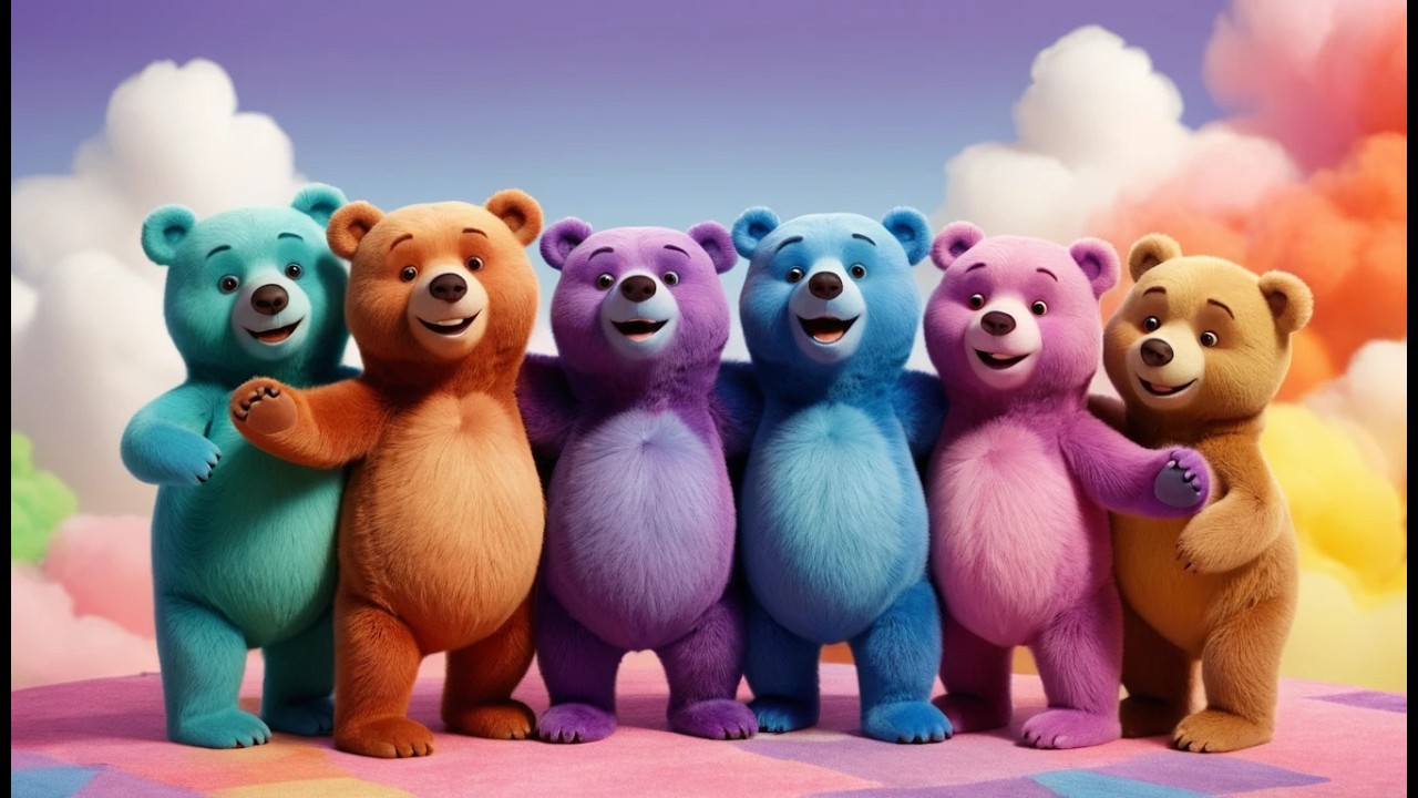 Eight Little Toy Bears Hug Hug Hug | Sweet Bedtime Song & Nursery Rhymes AV1