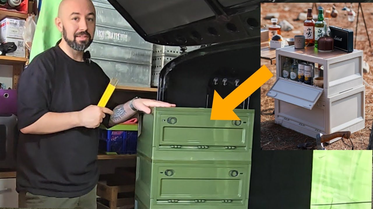 Aufbewahrungsbox mit Deckel 35L Campingbox für Auto Kofferraum Organize Auto Faltbox