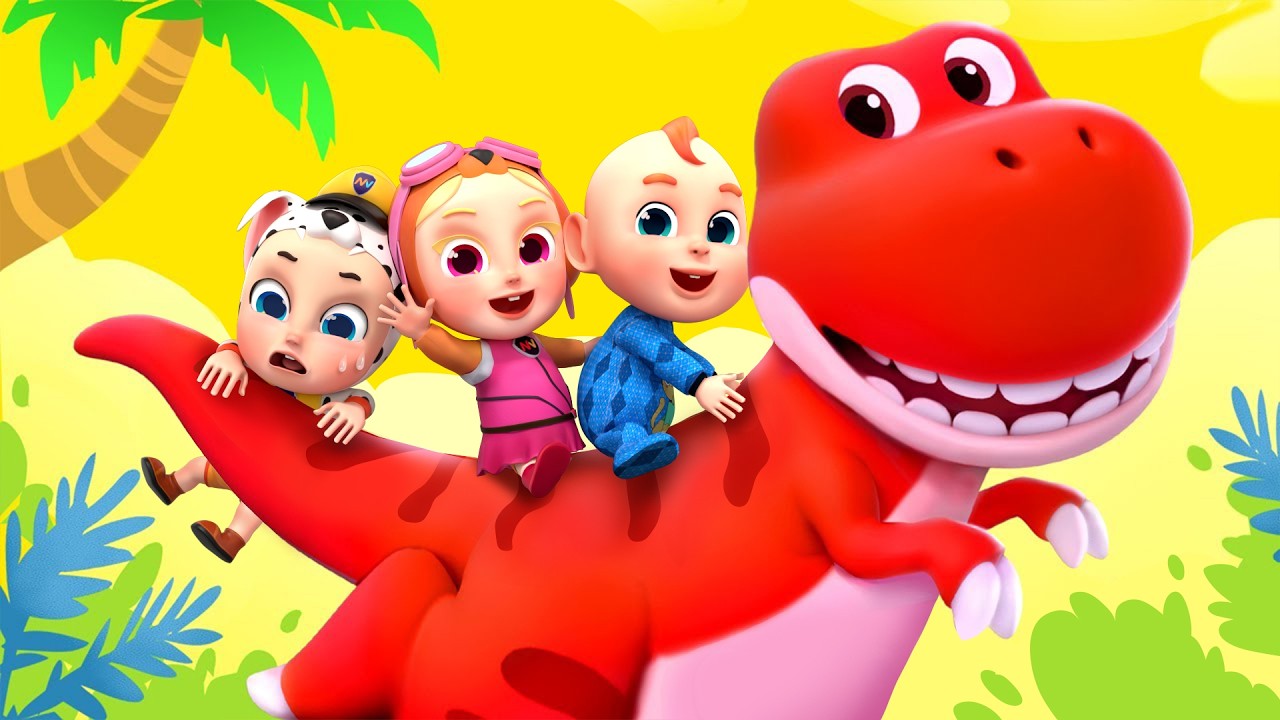 Dinosaur Stories for Kids | Dinosaurs Become Alive! | T-rex 🦖| Rosoo Nursery Rhymes & Kids Songs