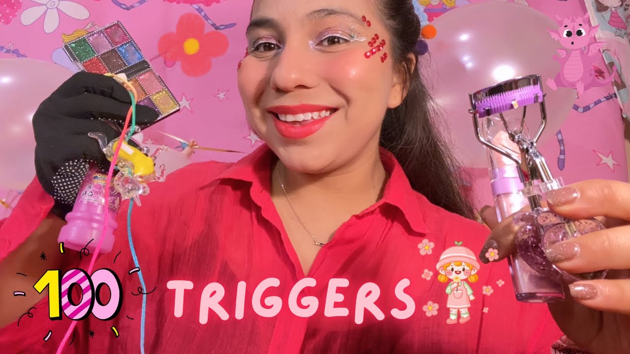 100 TRIGGERS ASMR PARA LLEGAR A LOS 11 k SUBS 🩷 ASMR RÁPIDO Y AGRESIVO 