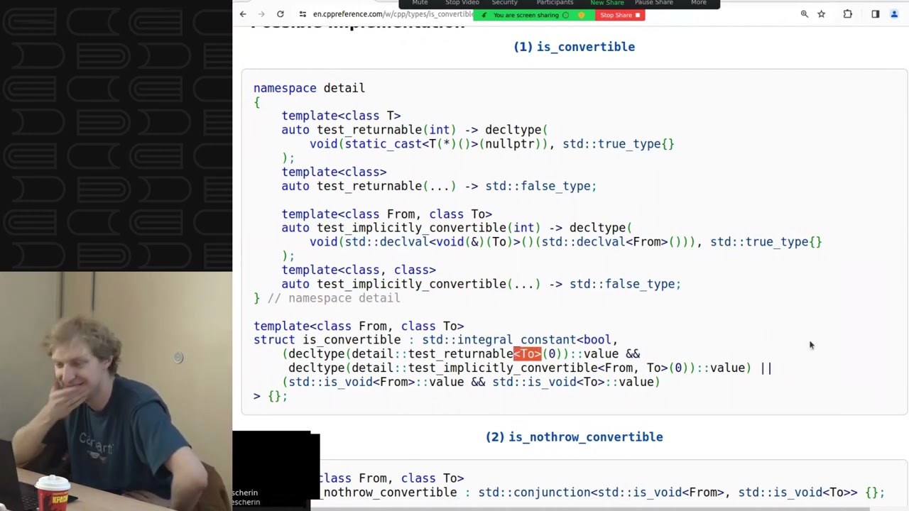Лекция 50. SFINAE-friendliness. Constraints and requirements