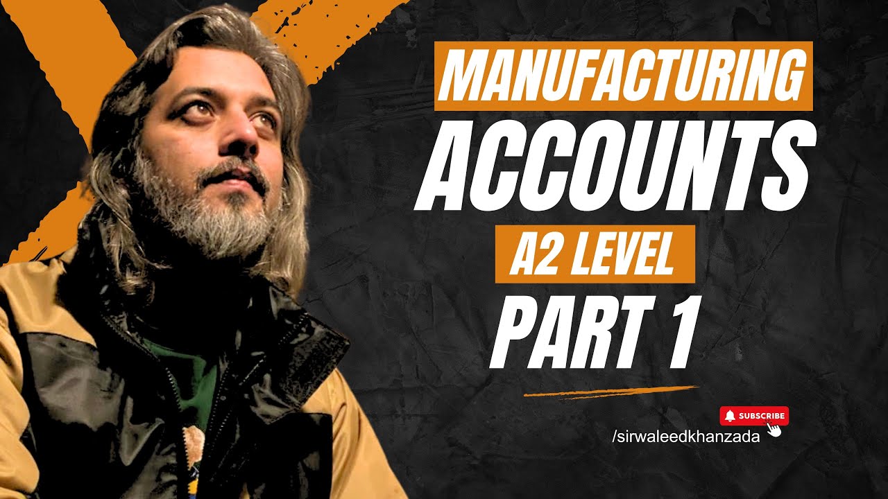 Complete Guide to Manufacturing Accounts | A2 Level Accounting | Sir Waleed Khanzada Part 1/5