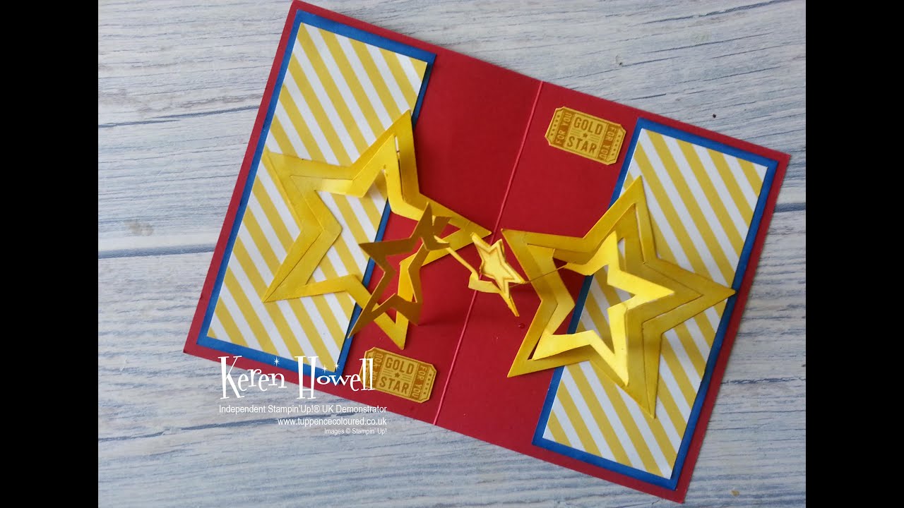 Stampin' Up! Spiral Star Popup Card